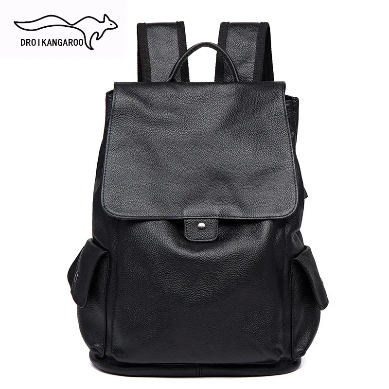 

New Style Men Leather Backpack Korean-style-Style Computer Bag Cowhide Men Business Backpack Wholesale