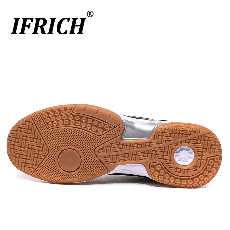 New Arrival Badminton Shoes for Men Anti-Slippery Mens Gym Shoes Black Red Badminton Sneakers Men Cow Muscle Sports Trainers Man