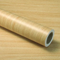 Maple Log Color Thickened PVC Self-adhesive Wallpaper Decoration Waterproof Table Wardrobe Wood Grain Sticker Furniture Renovati