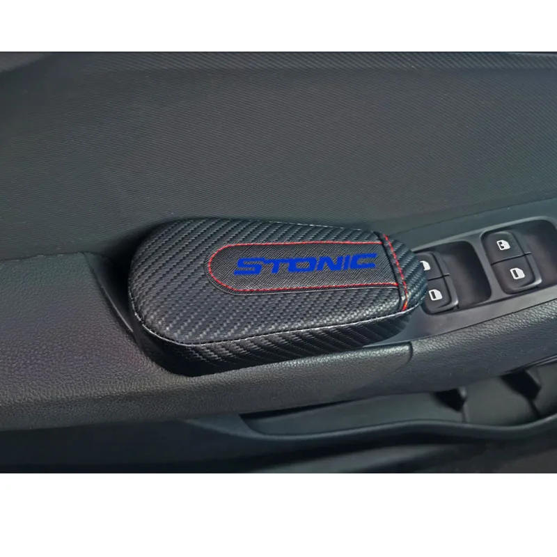 Для Kia Stonic 1 шт. стильная и удобная подушка для ног из углеродного волокна