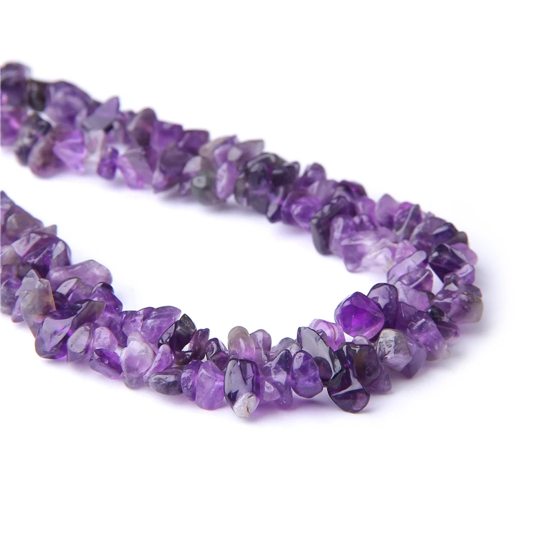 Натуральный камень аметист чип граваль бусины натуральный пурпурный кварц кристалл камень бусины для изготовления ювелирных изделий браслет ожерелье серьги
