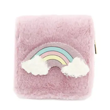

Women Cute Plush Coin Card Key Wallet Pouch Mini Purse Zipper Small Change Bag