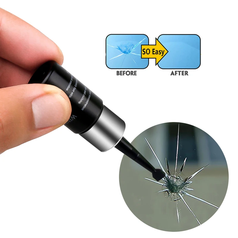 

Car Windshield Repair tool DIY Window Repair Tools Windscreen Glass Scratch Crack Restore Window Screen resin+blade+strips