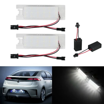 

Car 2x LED Licence Number Plate Light Lamp Bulb For Vauxhall Adam Astra H J Cascada Corsa C D E Insignia LED License Plate Lamp