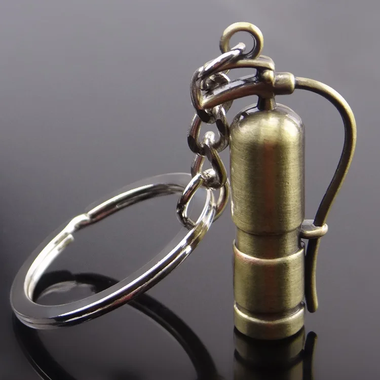 

Creative 3D Extinguisher Metal Keychain Pendant Firefighting Promotional Activity Customizable Gift Factory Currently Available