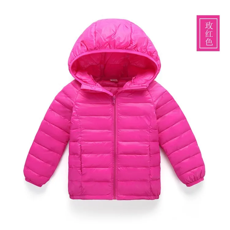 Детские Детская куртка светильник для девочек куртка для мальчиков зимнее пальто пуховик с капюшоном Детская пуховая куртка для маленьких мальчиков зимняя куртка зимнее пальто - Цвет: A