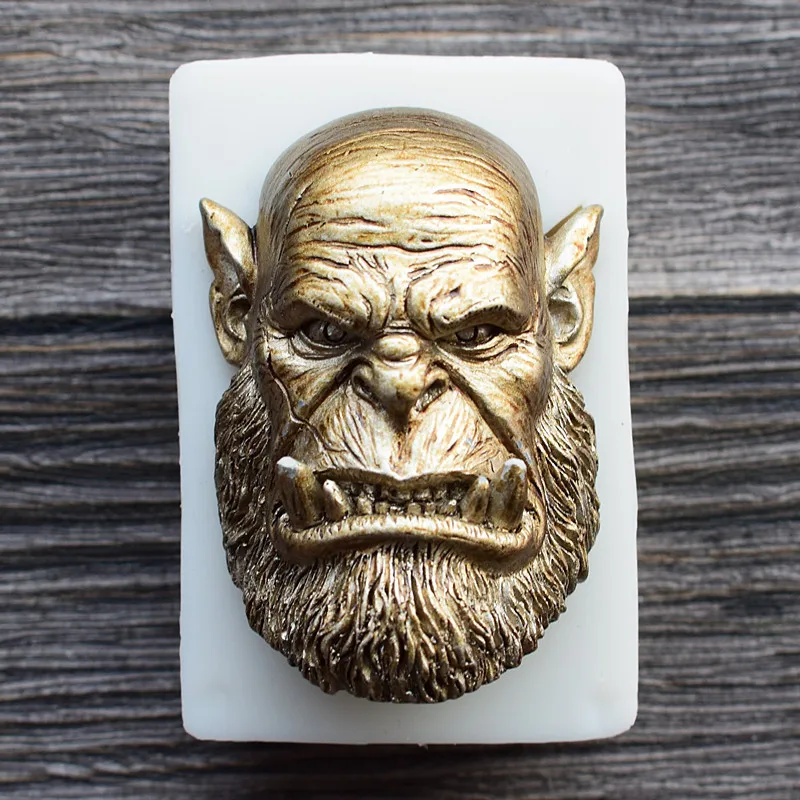 High quality Silicone mould Cartoon Warrior 3D fondant cake mold Handmade soap resin clay craft DIY Gypsum incense tools | Дом и сад