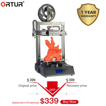 

CZ Warehouse Big Discount Ortur4-V1 3D Drucker Prusa I3 3 D Printer Kit Office Home Used For Kids Education 1.75MM PLA Filaments