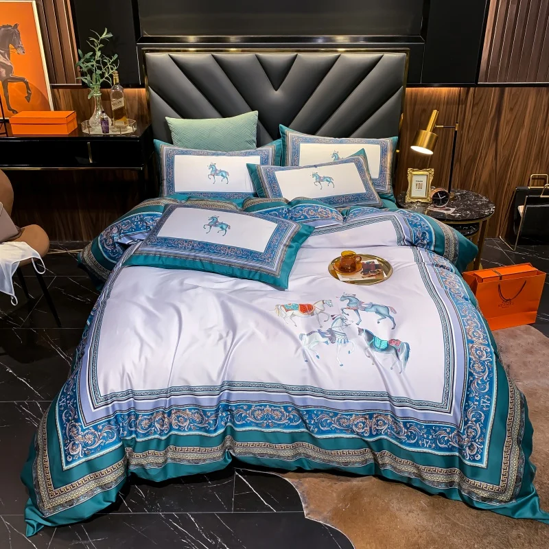 2020 Luxury 60S Egypt Cotton Horses Bedding Set Digital Printed Duvet Cover Bed Sheet Pillowcases Queen King Size 4Pcs 2020 Luxury 60S Egypt Cotton Horses Bedding Set Digital Printed Duvet Cover Bed Sheet Pillowcases Queen King Size 4Pcs