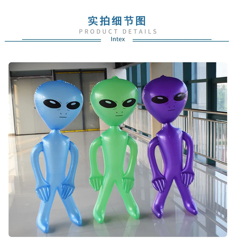 Environmentally Friendly PVC Inflatable Alien Doll Halloween Bar Decorations Advertising Gas Model