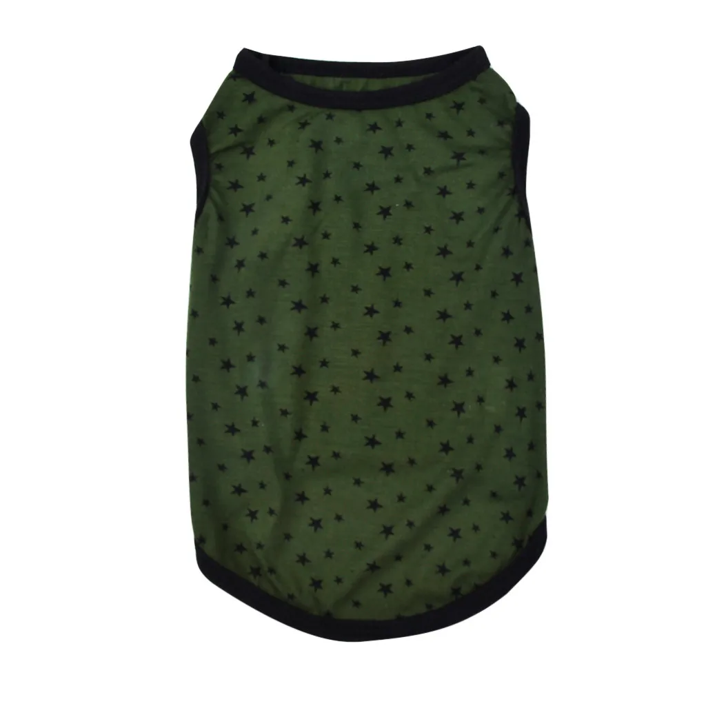 Узор удобная одежда для кошек собак модный жилет для животных лето и осень звезда# X