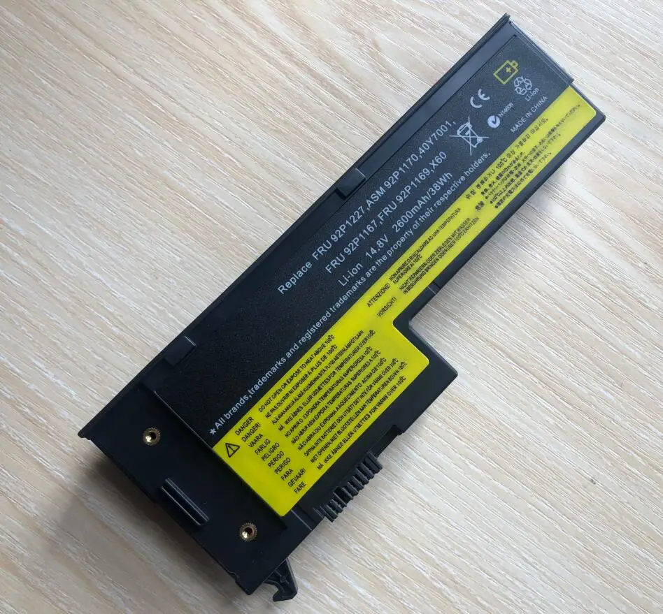 Bateria do Portátil para Ibm Thinkpad X60 X60s X61 X61s Série 40y7001 40y7003 Asm 92p1170 92p1172 - Imagem 5