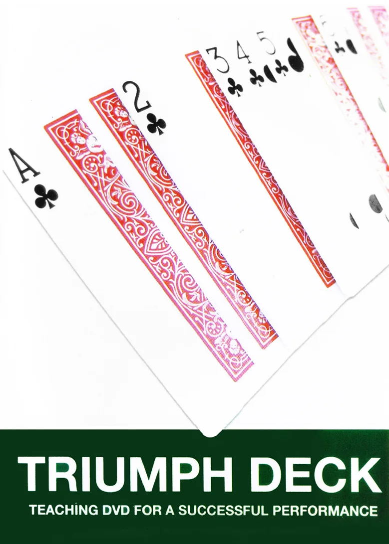 Triumph Deck(DVD& Gimmick)-фокусы, карточные магические реквизиты, классика, иллюзия, улица, крупным планом, Magia Toys Joke