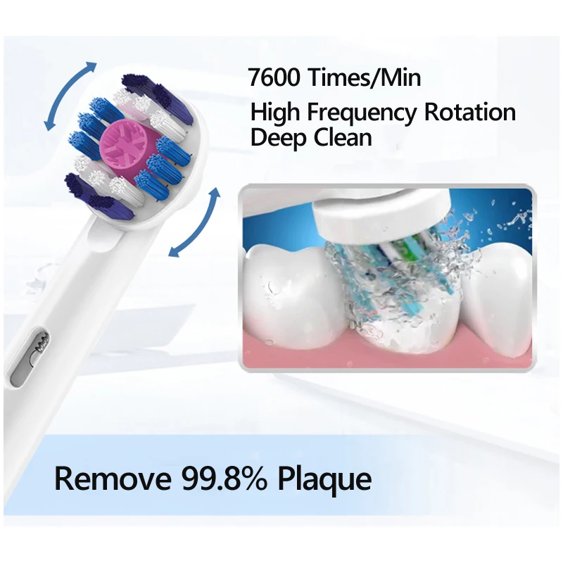 Oral B Vitality Rotation Electric Toothbrush Rechargeable Smart Teeth Brush Precision Clean 2 Minutes Timer Replace Brush Heads Oral B Vitality Rotation Electric Toothbrush Rechargeable Smart Teeth Brush Precision Clean 2 Minutes Timer Replace Brush Heads
