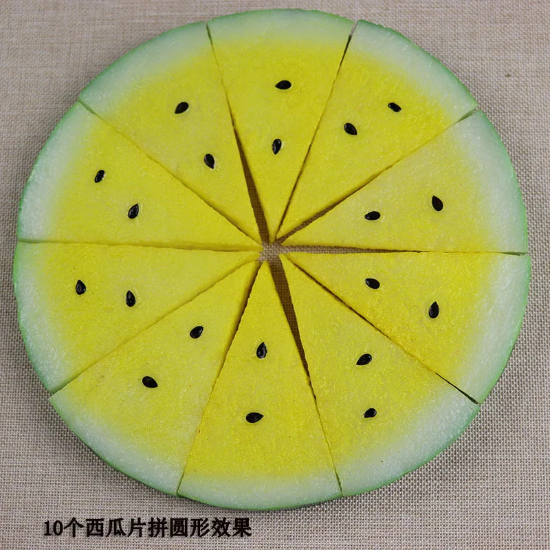 5pcs Simulation Watermelon Slices Photography Props Kids Enlightenment Education Making Games Simulation Fruits