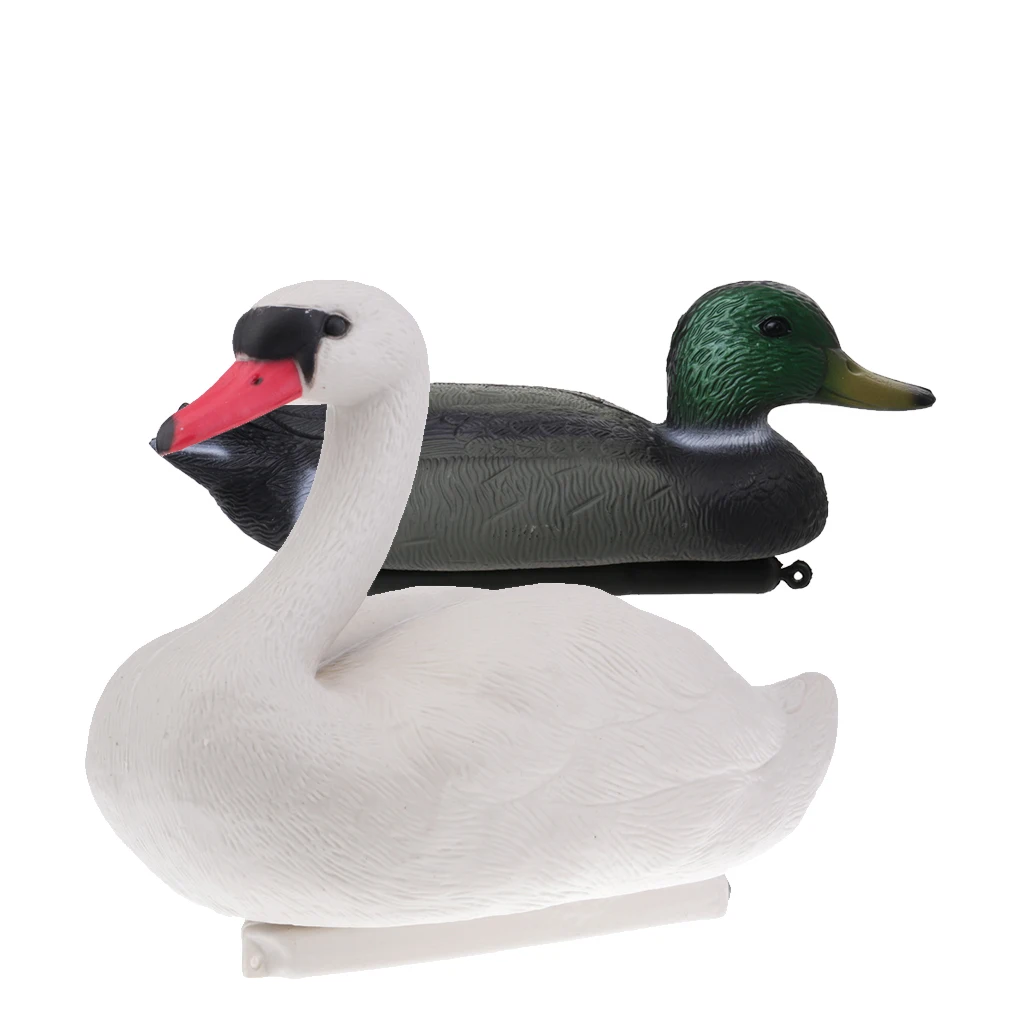 3Pcs SWAN DUCK DECOY Floating Duck Decoy With Weighted Keel For Hunting Fishing