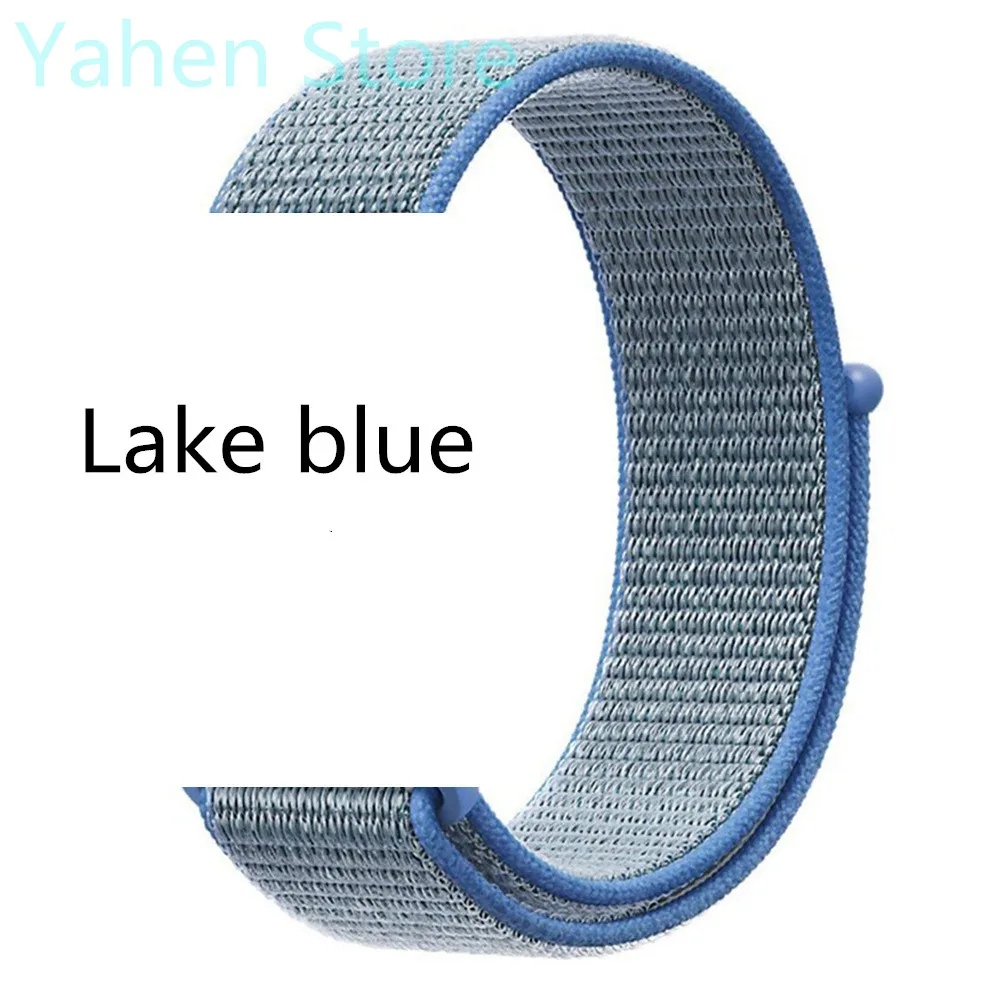 C5 Lake Blue Дополнительный ремень sport loop ремешок для iwo 8 11 5 6 7 сменный ремешок 42 мм 44 мм для iwo8 iwo11(не включает часы - Цвет: C5 Lake Blue