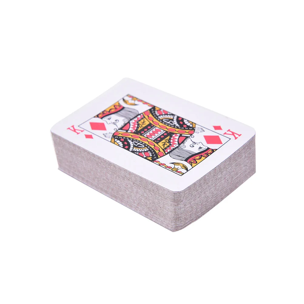 1 Набор/54 шт Gmarty Poker маленькие игральные карты Семейная Игра для путешествий настольная игра 5,5*4 см - Цвет: Белый