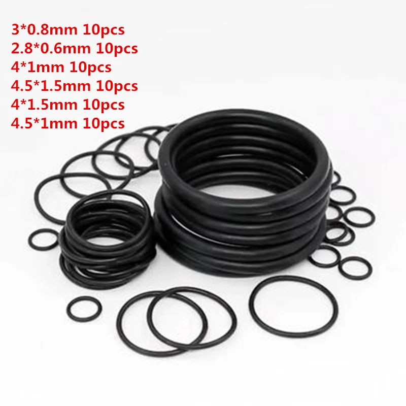 30 Pz/lotto Guarnizione In Gomma O-Ring Guarnizione Kit Di Tenuta For Accendini Dupont Accendini Gas Olio Resistente Impermeabile Di Riparazione Aggiornamento Gadget (Size : A5 - 6