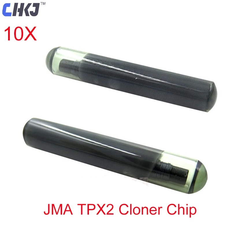 

CHKJ 10PCS/LOT Original Car Key Chips JMA Cloner TPX2 4D Transponder Glass Chip Crypto Unlocked Chip High Quality