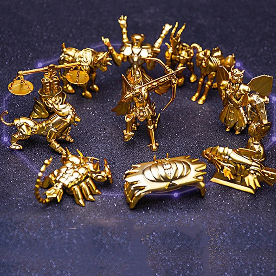 Экшн-фигурка Saint Seiya из аниме Золотой Знак зодиака 6 см 12 шт./компл. | Игрушки и хобби