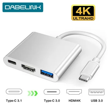 

Type C to HDMI HUB USB C HUB USB 3.1 to 4K HDMI Adapter for Samsung Galaxy S10/S9/S8 Huawei Mate 20/P30 Pro macbook USB C HDMI