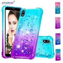 Чехол с жидкостью для Xiaomi Redmi 7A блестящий чехол зыбучим песком Xiomi