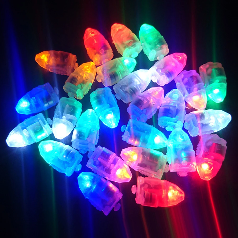 20 шт. круглые цветные светодиодные RGB мигающие Круглые лампы шар огни для фонаря