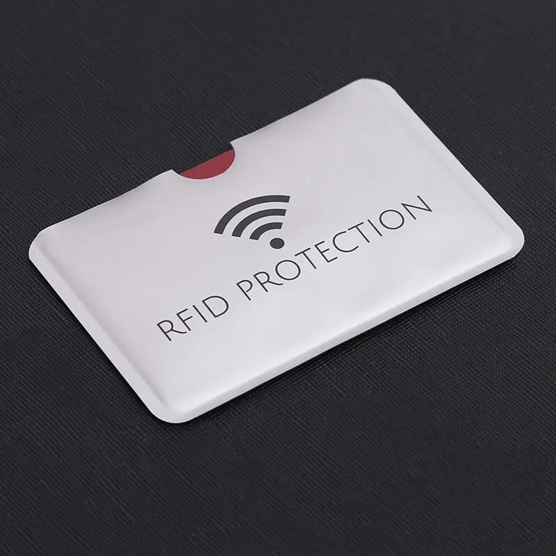 10 шт. антиrfid блокирующий считыватель держатель для карт Id Чехол для банковских карт Защита Алюминиевый металлический Смарт-держатель для кредитных карт - Цвет: D
