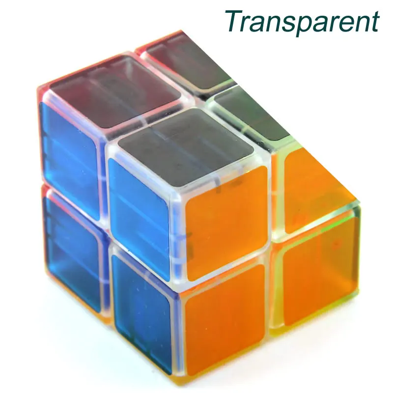 LanLan 2x2x2 волшебный куб 2x2 Прозрачный Cubo Magico Профессиональный скоростной пазл антистресс Развивающие игрушки для детей - Цвет: Transparent