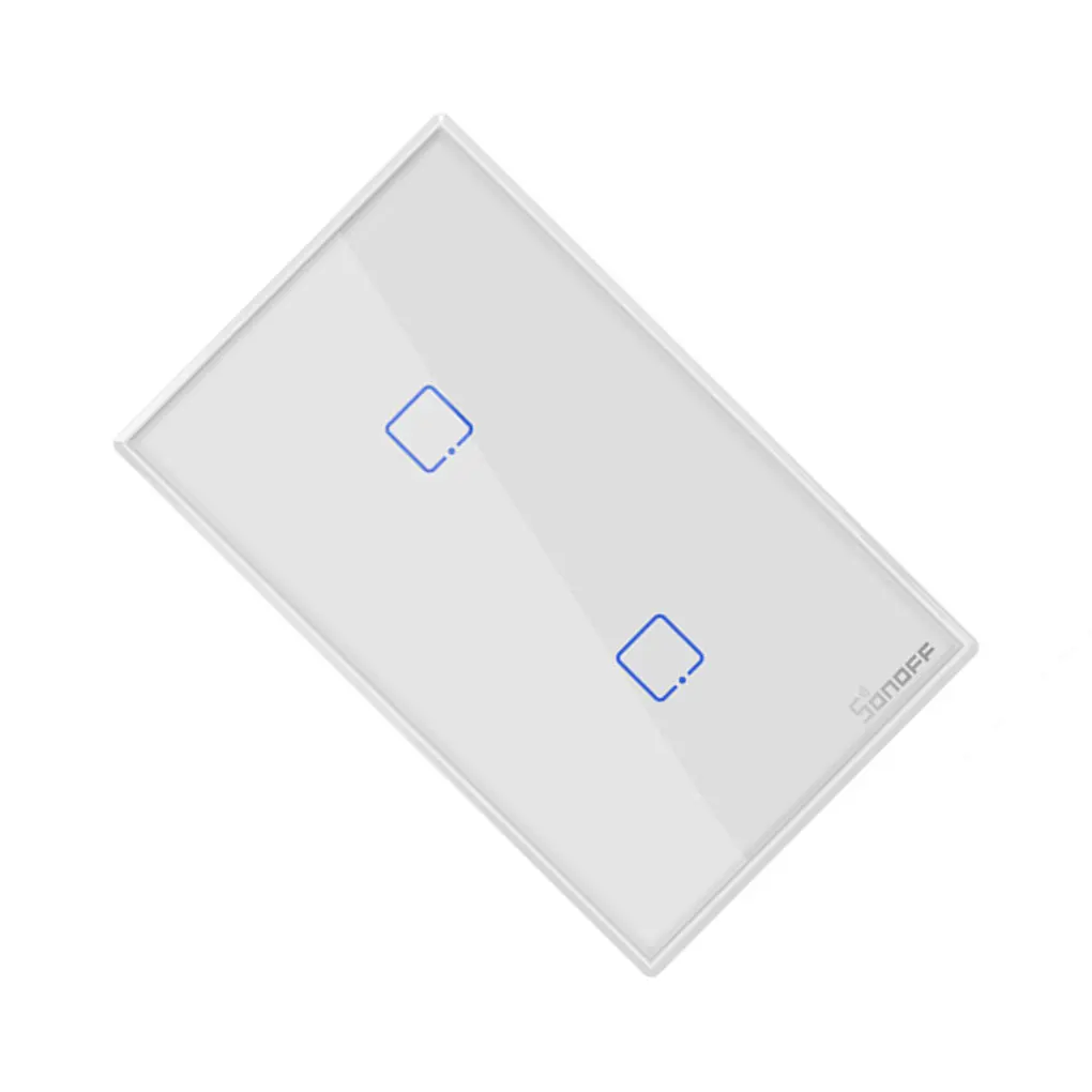 Интеллектуальный выключатель света SONOFF T2US TX Smart Wifi сенсорный настенный светильник Панель переключения умный дом 1/2/3 433 RF/Голосовое управление/приложение Управление нам Стандартный