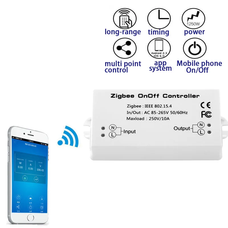 Vovoway Smart switch zigbee switch мобильное приложение дистанционное управление AV110-250V приложение для умного дома