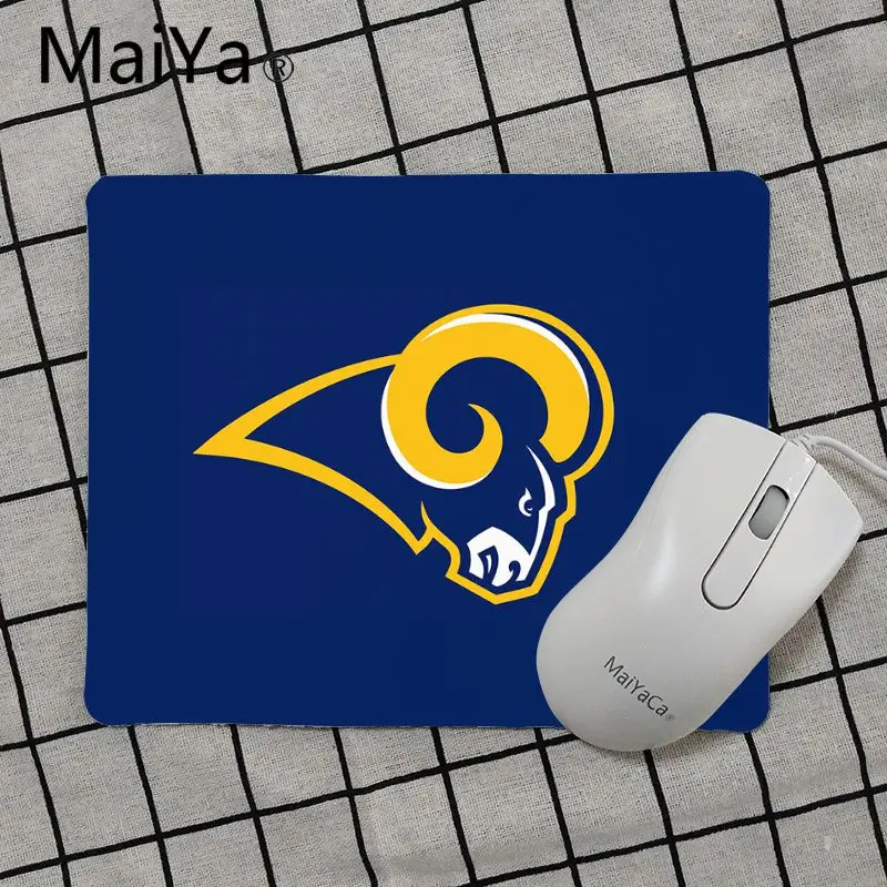 No Lock Edge25x29cm Maiya Высокое качество клуб Лос-Анджелес Рэмс Футбол уникальный настольная панель коврик для игровой мыши Лидер продаж подставка под руку Мышь - Цвет: No Lock Edge25x29cm