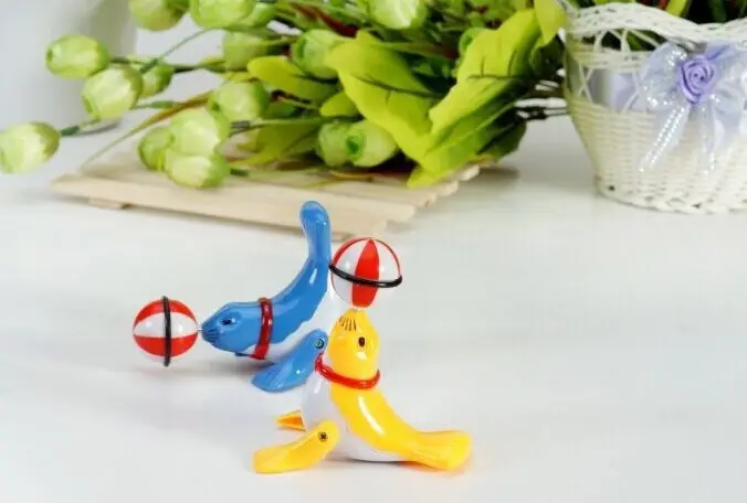 Заводная игрушка дельфины маленькие морские львы ходьба акробатика Pop And Tip вращающийся на 360 градусов Стенд товары