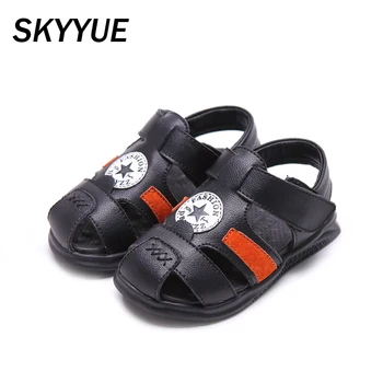 

New Summer Kids Beach Sandals Baby Boys Fashion Sandals Toddler White Brand Shoes Children Closed Toe Sandals Girls Sandals 2020