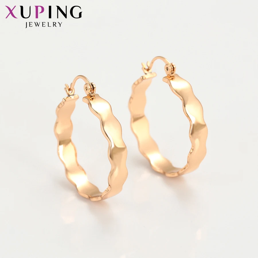 Xuping Роскошные Простые Модные серьги темперамент Позолоченные ювелирные изделия модный Лидер продаж подарок для женщин S231-99776