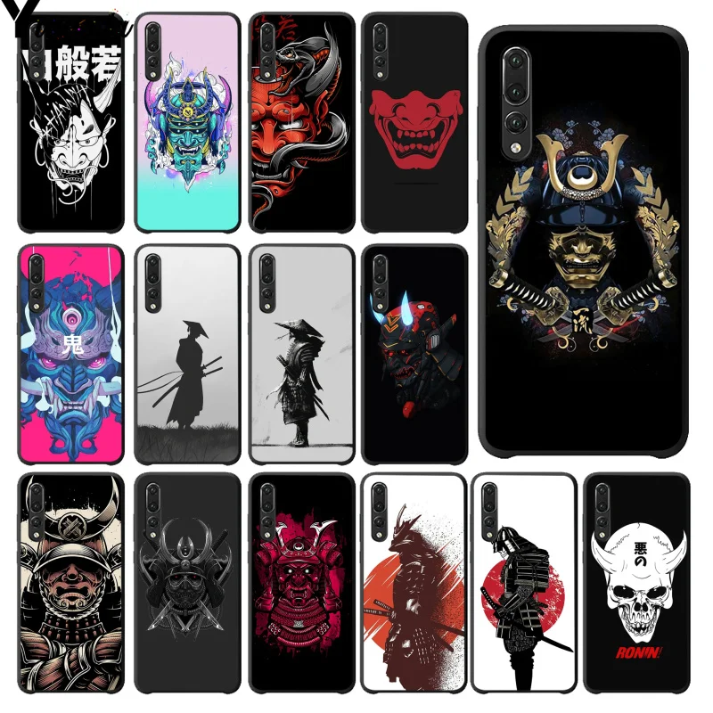 

Yinuoda Japanese samurai oni mask Black Soft Phone Case for Huawei P20Lite P10 Plus Mate10Lite Mate20 P20 Pro Honor10 View10
