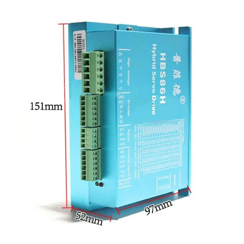 Драйвер шагового двигателя Nema 34 Серводвигатель 86HSE12N + HBS86H двухфазный гибридный