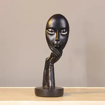 

Abstract Human Face Model Statue Resin Statues for Decoration Sculptures Art Craft Desktop Sculpture Office Home Decor Gift