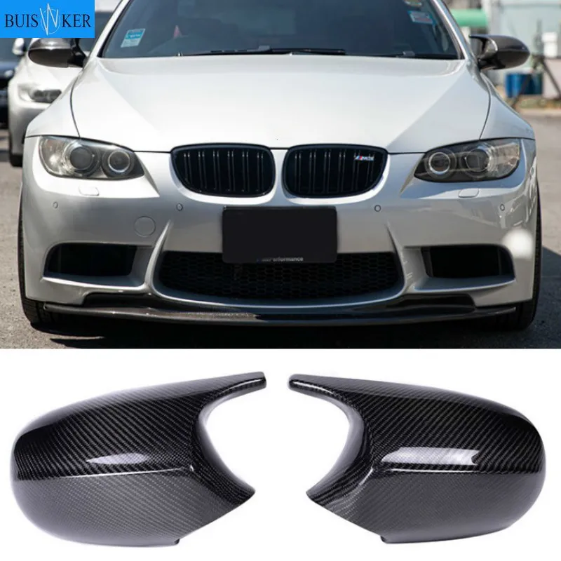 

2PCS Real Carbon Fiber/ABS Mirror Cover E90 Car Rearview Mirror Cap Cover Direct Replace For BMW E90 E91 08-11 E92 E93 10-13 LCI