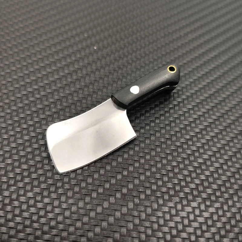 Dropship Stainless Steel Fixed Blade Knife Ebony Handle Mini Kitchen Knife With Knife Set Daily Portable Pocket Knife Hand Tools