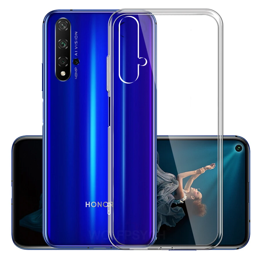 Тонкий силиконовый мягкий чехол для Huawei Honor 20 прозрачный из ТПУ 9X Pro телефона Lite |