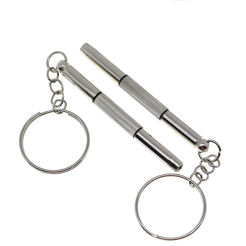 Tragbare 3 in 1 Schrauben dreher Brille Sonnenbrille Uhr Reparatur Schrauben dreher Set Schlüssel bund Edelstahl Mini Schrauben dreher Handwerkzeuge – Detail 9