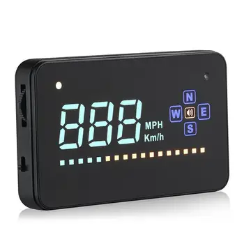 

Head Up Display 3.5" A2 GPS Car Overspeed Warning Speedometer Cigarette Port