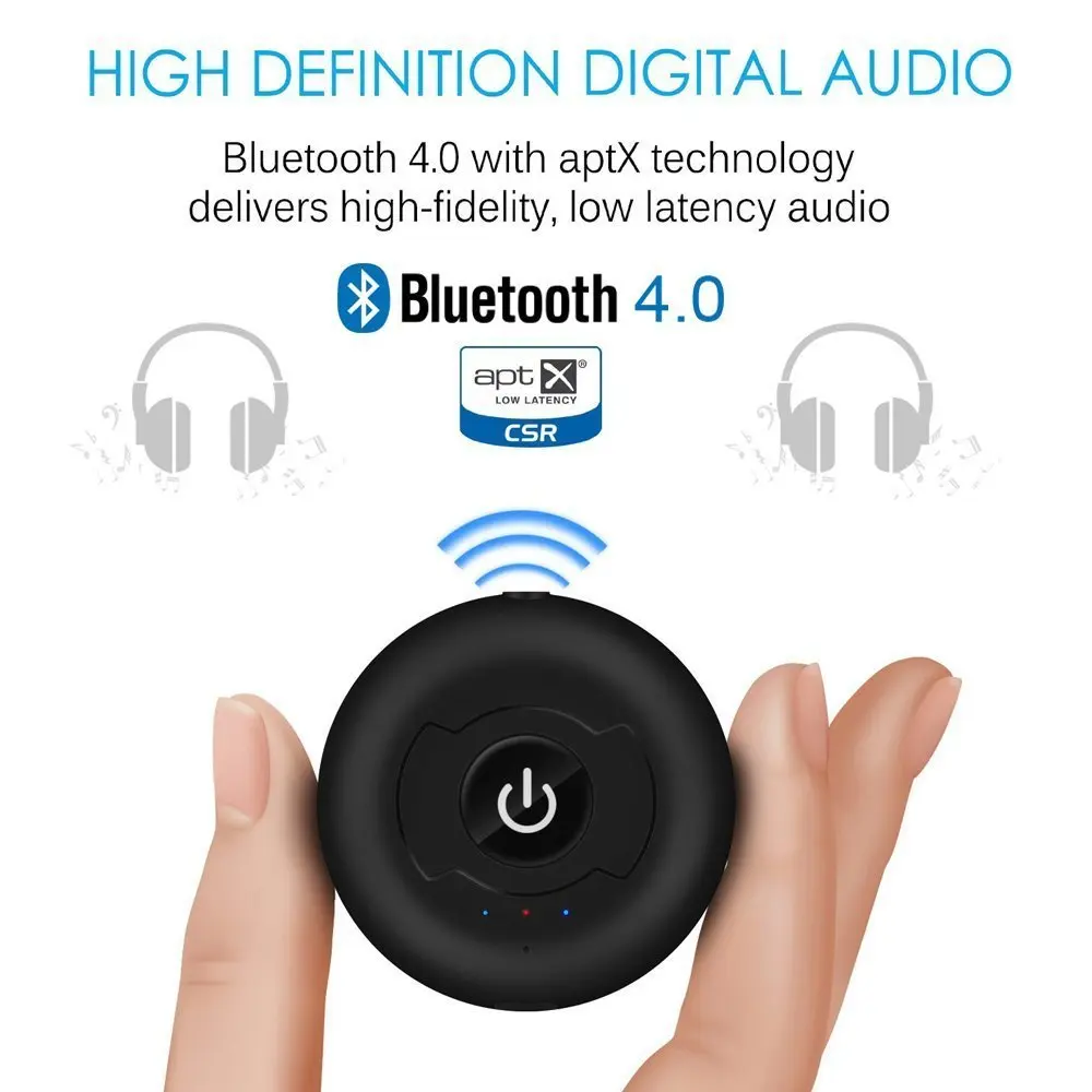 Multipoint Wireless Bluetooth Transmitter For Audio TV 3 5mm Jack Aptx Music AUX Bluetooth 4 0 Adapter For Two Headphones