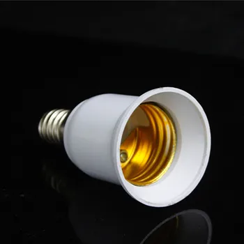 

1x Converter E14 TO E27 Adapter Conversion Socket High Quality Material Fireproof Socket Adapter Lamp Holder