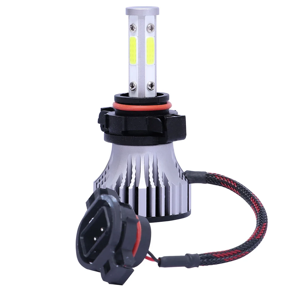 2 шт./лот 5202/9005/9006/9012/H4/H7/H8/H11 4 стороны 72W фары для 8000LM 6500 к туман светильник комплект автомобильных светодиодных фар IP67 Водонепроницаемый