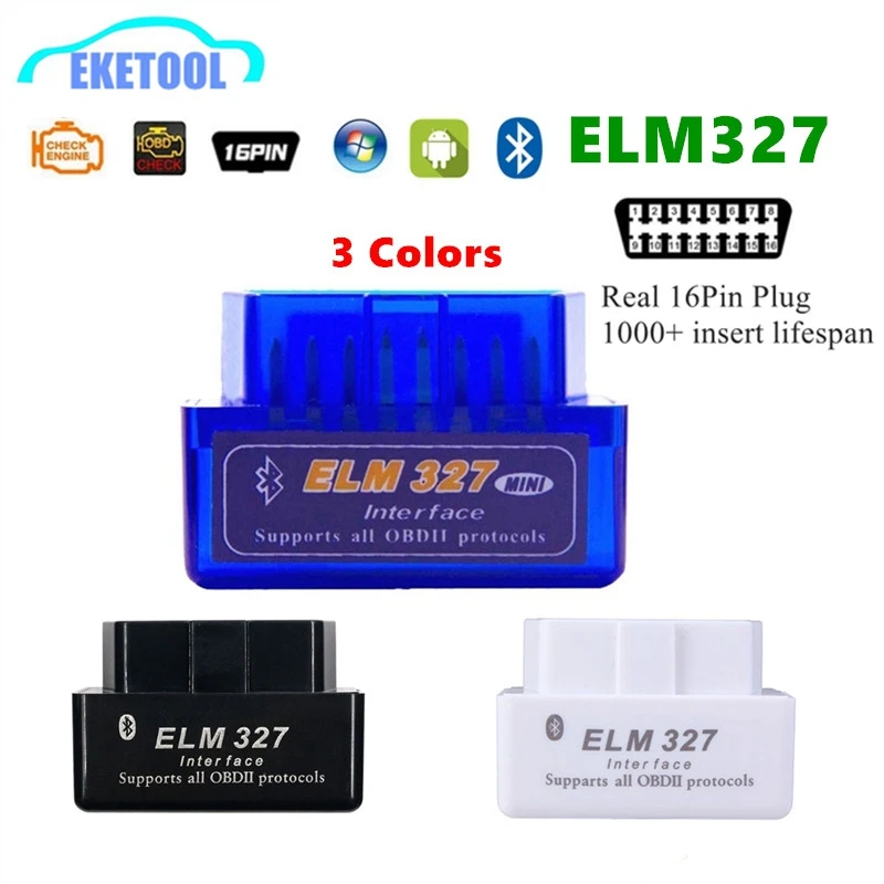 50pcs/Lot Wholesale ELM327 Bluetooth OBD2 Car Diagnostic Interface Supports Multi-Cars ELM 327 V2.1 Multi-Language Bulk Price | Автомобили