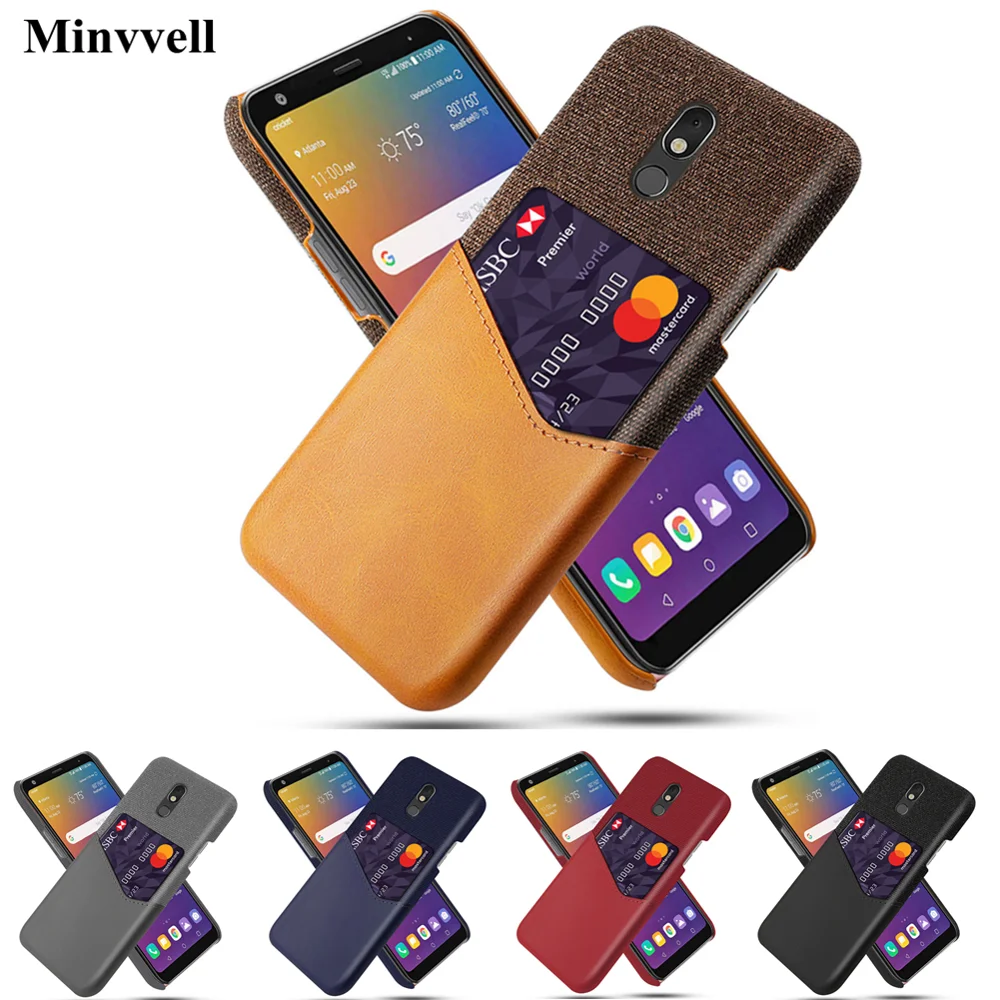 Кожаный держатель для карт чехол телефона LG V30 S V50 ThinQ K50 K40 K20 Q60 G8S Q8 Aristo2 Stylo 5 Fundas |