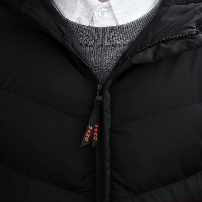 Windbreakers Parka Jacket Young Design Mens Winter Jackets and Coats Cotton-Padded Hooded Male Parkas Padded Overcoat Outerwear